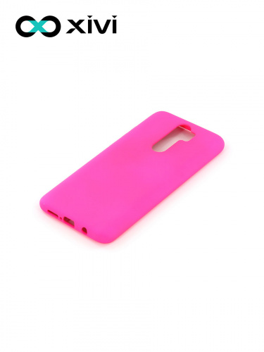 Накладка задняя Xivi для XIAOMI REDMI NOTE 8 PRO, Silicon Case, силикон, матовая, №64, цвет фуксия 3