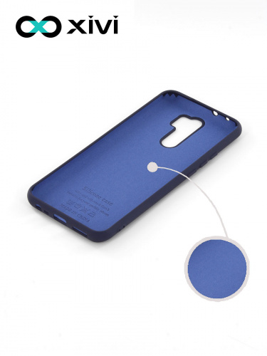 Накладка задняя Xivi для XIAOMI Redmi 9, Silicon Case, силикон, матовая, №2, цвет индиго, тёмный 2