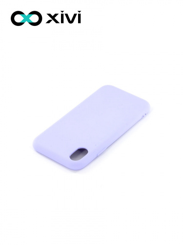 Накладка задняя Xivi для APPLE iPhone XR, Silicon Case, силикон, матовая, №11, цвет лавандовый 4