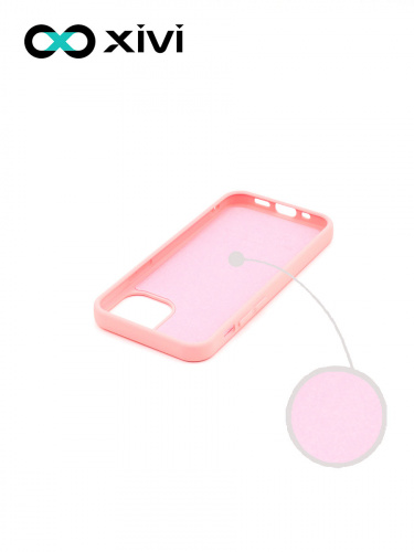Накладка задняя Xivi для APPLE iPhone 12 5.4, Silicon Case, силикон, матовая, №19, цвет розовый 2