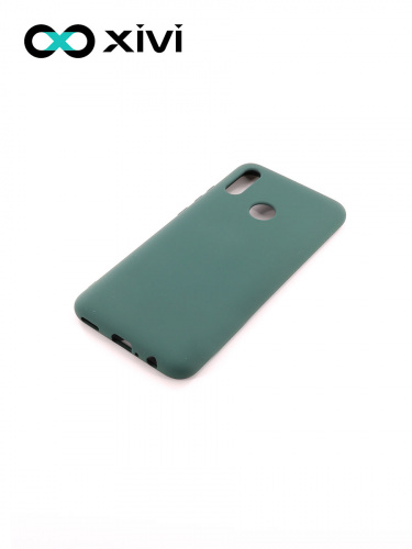 Накладка задняя Xivi для HUAWEI P Smart (2019), Silicon Case, силикон, матовая, №46, цвет изумрудный 3