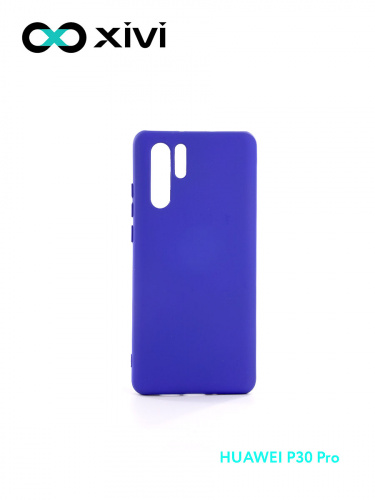 Накладка задняя Xivi для HUAWEI P30 Pro, Silicon Case, силикон, матовая, №47, цвет синий 1