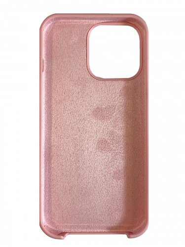 Накладка задняя для iPhone 13, Silicon Case, силикон, матовая, под оригинал, №52, розовый