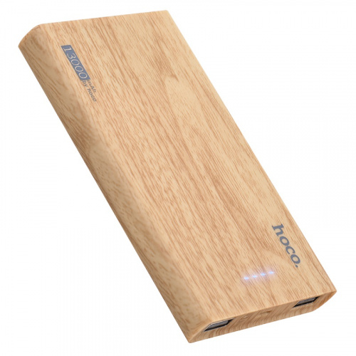 hoco-b36-wooden-mobile-power-bank-13000-mAh-battery
