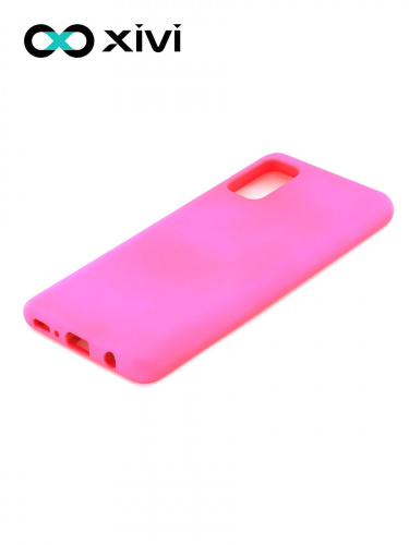Накладка задняя Xivi для SAMSUNG Galaxy A41, Silicon Case, силикон, матовая, №64, цвет фуксия 3