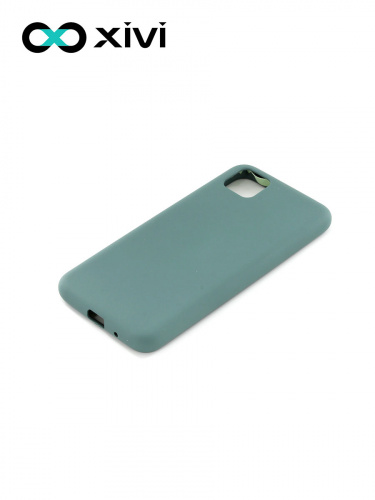 Накладка задняя Xivi для HUAWEI Y5P 2020 HONOR9S, Silicon Case, силикон, матовая, №56, цвет зелёный 3