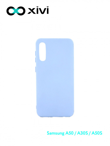 Накладка задняя Xivi для SAMSUNG Galaxy A50 A30S A50S, Silicon Case, силикон, матовая, №42, цвет сиреневый 1