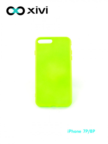 Накладка задняя Xivi для APPLE iPhone 7 8 Plus, Silicon Case, силикон, матовая, №61, цвет салатовый 10