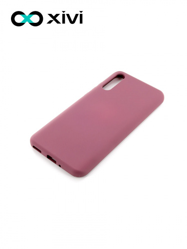 Накладка задняя Xivi для HUAWEI Y8P 2020 P SMART S, Silicon Case, силикон, матовая, №73, цвет винный 3