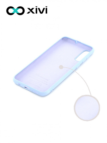 Накладка задняя Xivi для SAMSUNG Galaxy A50 A30S A50S, Silicon Case, силикон, матовая, №42, цвет сиреневый 2