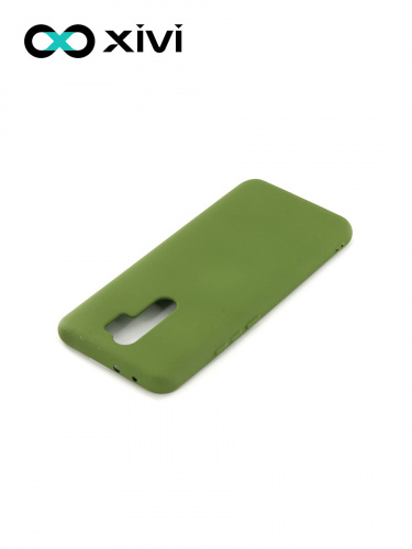 Накладка задняя Xivi для XIAOMI Redmi 9, Silicon Case, силикон, матовая, №57, цвет зелёный 4