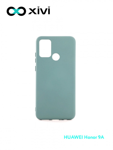 Накладка задняя Xivi для HUAWEI Honor 9A, Silicon Case, силикон, матовая, №56, цвет зелёный 1