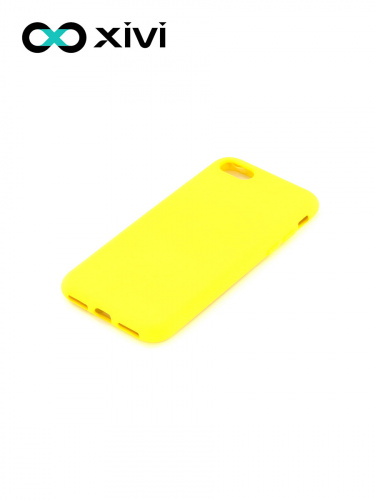 Накладка задняя Xivi для APPLE iPhone 7 8 SE2, Silicon Case, силикон, матовая, №41, цвет жёлтый 3