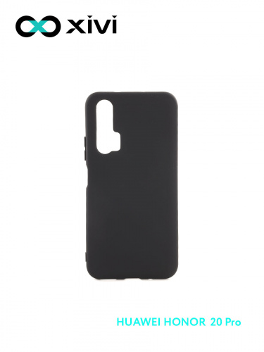 Накладка задняя Xivi для HUAWEI HONOR 20 PRO, Silicon Case, силикон, матовая, №1, цвет чёрный 1