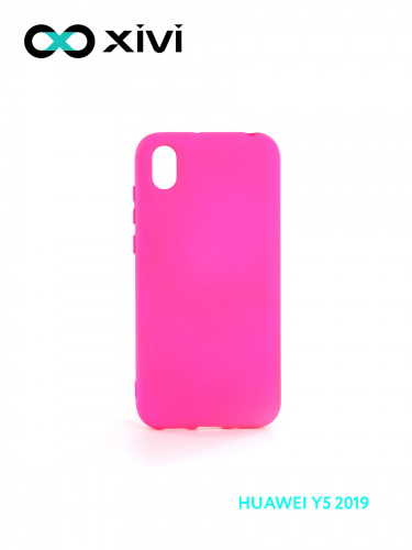 Накладка задняя Xivi для HUAWEI Y5 (2019) 8S, Silicon Case, силикон, матовая, №64, цвет фуксия 1