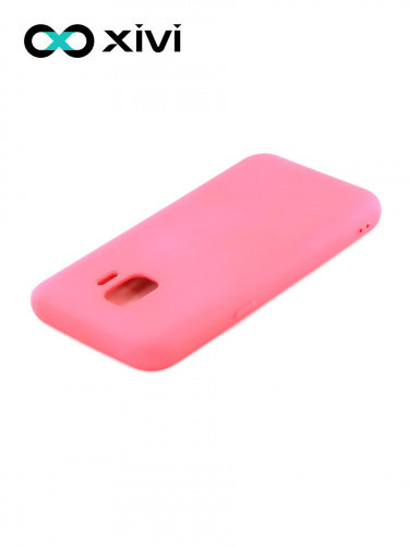 Накладка задняя Xivi для SAMSUNG Galaxy J2 CORE J260, Silicon Case, силикон, матовая, №64, цвет фуксия 4