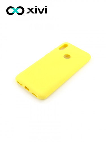 Накладка задняя Xivi для HUAWEI Y6 PRIME 2019 Y6S, Silicon Case, силикон, матовая, №41, цвет жёлтый 3