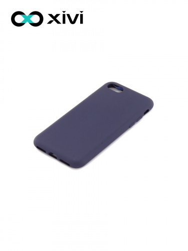 Накладка задняя Xivi для APPLE iPhone 7 8 SE2, Silicon Case, силикон, матовая, №2, цвет индиго, тёмный 3