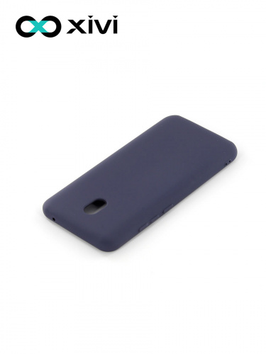 Накладка задняя Xivi для XIAOMI REDMI 8A, Silicon Case, силикон, матовая, №2, цвет индиго, тёмный 4