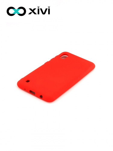 Накладка задняя Xivi для SAMSUNG Galaxy A10 A105, Silicon Case, силикон, матовая, №4, цвет морковный 3