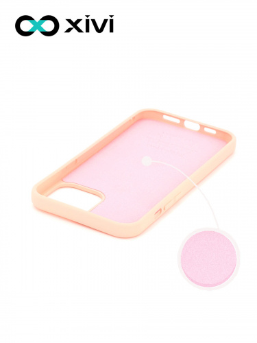 Накладка задняя Xivi для APPLE iPhone 12 6.1 6.1 Pro, Silicon Case, силикон, матовая, №30, цвет розовый 2