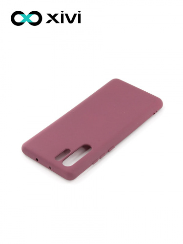 Накладка задняя Xivi для HUAWEI P30 Pro, Silicon Case, силикон, матовая, №73, цвет винный 4