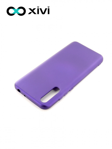 Накладка задняя Xivi для HUAWEI Y8P 2020 P SMART S, Silicon Case, силикон, матовая, №17, цвет фиолетовый 4