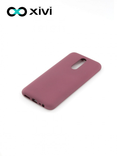 Накладка задняя Xivi для XIAOMI Redmi 8, Silicon Case, силикон, матовая, №73, цвет винный 3