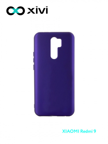 Накладка задняя Xivi для XIAOMI Redmi 9, Silicon Case, силикон, матовая, №17, цвет фиолетовый 1