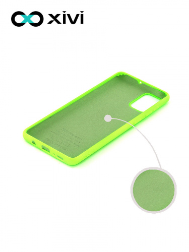Накладка задняя Xivi для SAMSUNG Galaxy A31, Silicon Case, силикон, матовая, №61, цвет салатовый 2