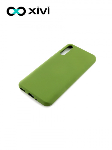 Накладка задняя Xivi для HUAWEI Y8P 2020 P SMART S, Silicon Case, силикон, матовая, №57, цвет зелёный 3