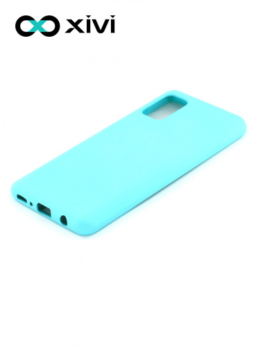 Накладка задняя Xivi для SAMSUNG Galaxy A41, Silicon Case, силикон, матовая, №8, цвет голубой 3
