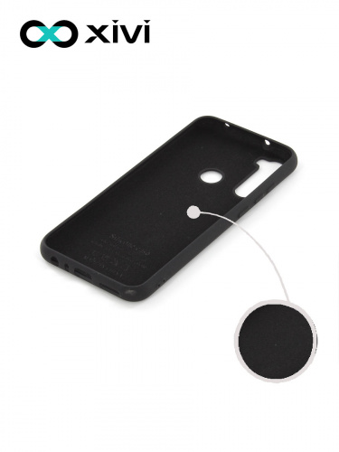 Накладка задняя Xivi для XIAOMI Redmi Note 8T, Silicon Case, силикон, матовая, №1, цвет чёрный 2