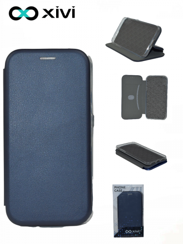 Чехол-книжка Xivi для HUAWEI P30 Pro, Fashion Case, на магните, экокожа, цвет темно-синий 5