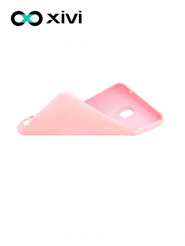 Накладка задняя Xivi для XIAOMI REDMI 8A, Silicon Case, силикон, матовая, №19, цвет розовый 6