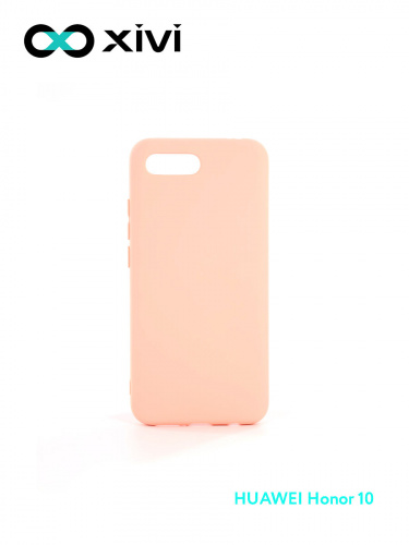 Накладка задняя Xivi для HUAWEI Honor 10, Silicon Case, силикон, матовая, №30, цвет розовый 1