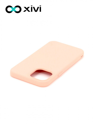 Накладка задняя Xivi для APPLE iPhone 12 6.7, Silicon Case, силикон, матовая, №30, цвет розовый 4