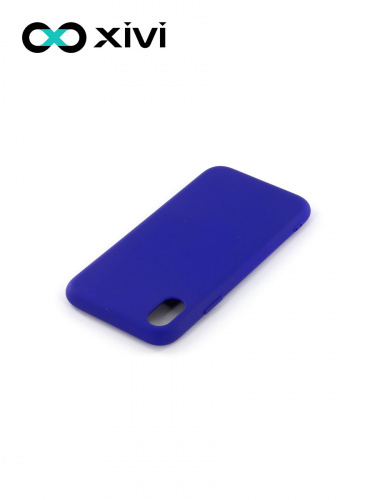 Накладка задняя Xivi для APPLE iPhone XR, Silicon Case, силикон, матовая, №47, цвет синий 4