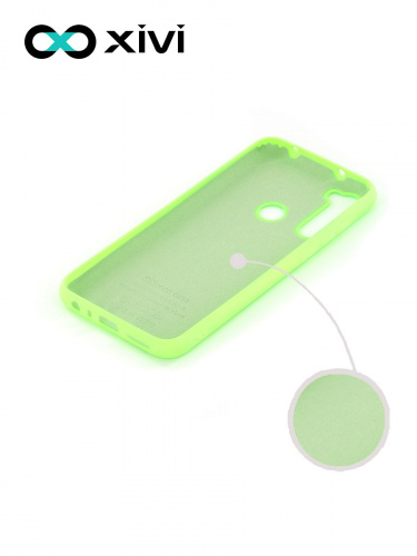 Накладка задняя Xivi для XIAOMI Redmi Note 8T, Silicon Case, силикон, матовая, №61, цвет салатовый 2