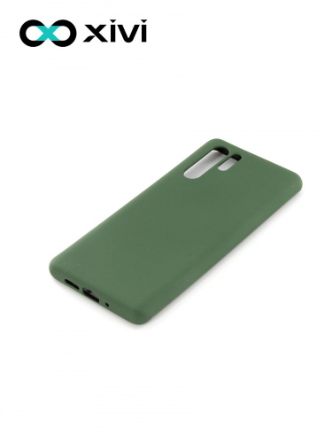 Накладка задняя Xivi для HUAWEI P30 Pro, Silicon Case, силикон, матовая, №59, цвет темно-зеленый 3