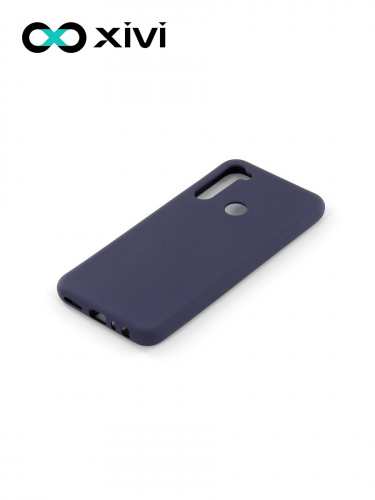 Накладка задняя Xivi для XIAOMI Redmi Note 8T, Silicon Case, силикон, матовая, №2, цвет индиго, тёмный 3