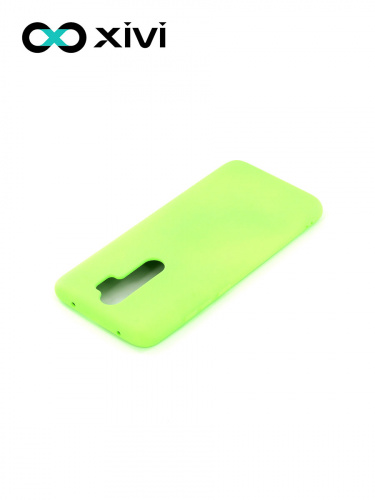 Накладка задняя Xivi для XIAOMI REDMI NOTE 8 PRO, Silicon Case, силикон, матовая, №61, цвет салатовый 4