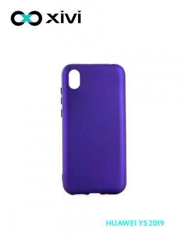 Накладка задняя Xivi для HUAWEI Y5 (2019) 8S, Silicon Case, силикон, матовая, №17, цвет фиолетовый 1