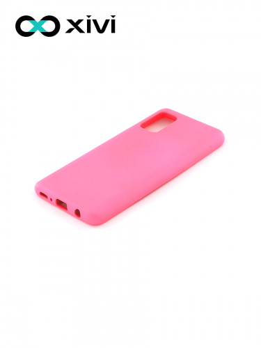 Накладка задняя Xivi для SAMSUNG Galaxy A41, Silicon Case, силикон, матовая, №33, цвет розовый 3