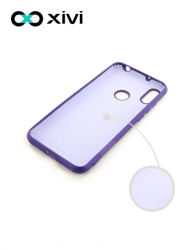 Накладка задняя Xivi для HUAWEI Y6 PRIME 2019 Y6S, Silicon Case, силикон, матовая, №17, цвет фиолетовый 2