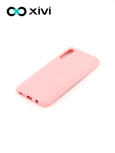 Накладка задняя Xivi для SAMSUNG Galaxy A50 A30S A50S, Silicon Case, силикон, матовая, №19, цвет розовый 3