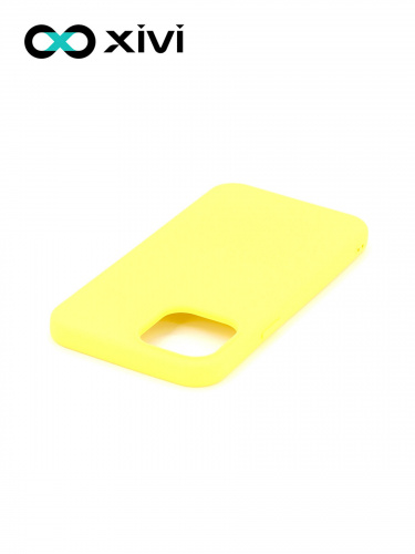 Накладка задняя Xivi для APPLE iPhone 12 6.1 6.1 Pro, Silicon Case, силикон, матовая, №41, цвет жёлтый 4