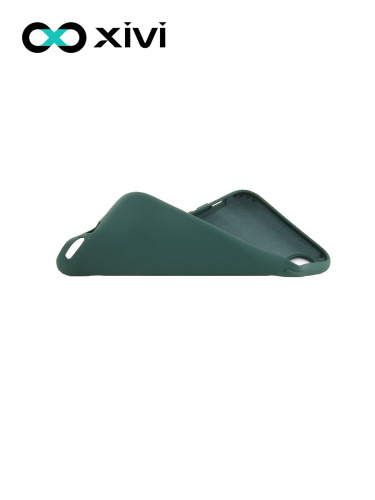 Накладка задняя Xivi для APPLE iPhone XR, Silicon Case, силикон, матовая, №46, цвет изумрудный 6