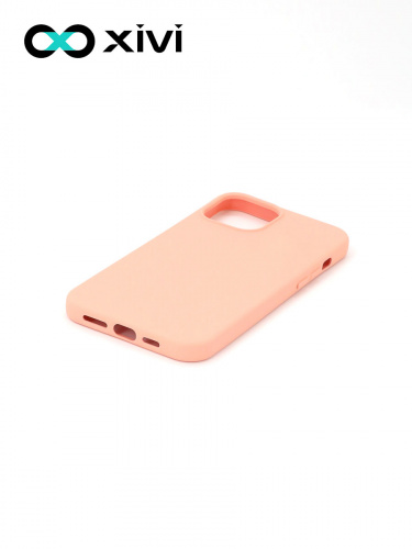Накладка задняя Xivi для APPLE iPhone 12 6.7, Silicon Case, силикон, матовая, №39, цвет бежевый 3