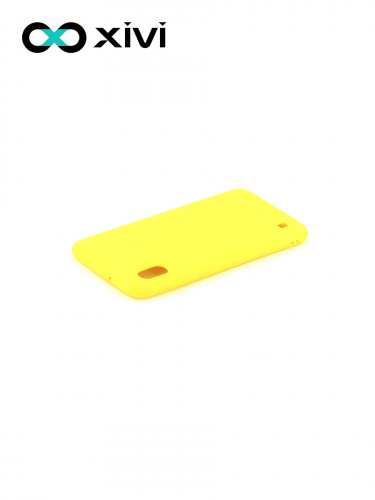 Накладка задняя Xivi для SAMSUNG Galaxy A10 A105, Silicon Case, силикон, матовая, №41, цвет жёлтый 4